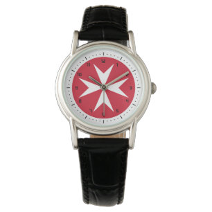 Reloj De Pulsera Vigilancia cruzada maltesa