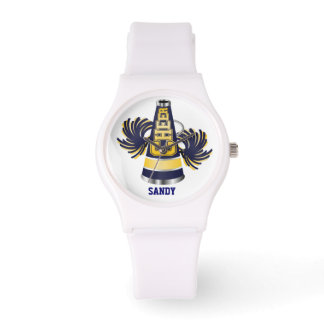 Reloj De Pulsera Vigilancia de animadores azules y amarillos