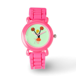 Reloj De Pulsera Vigilancia de animadores naranjas y negros