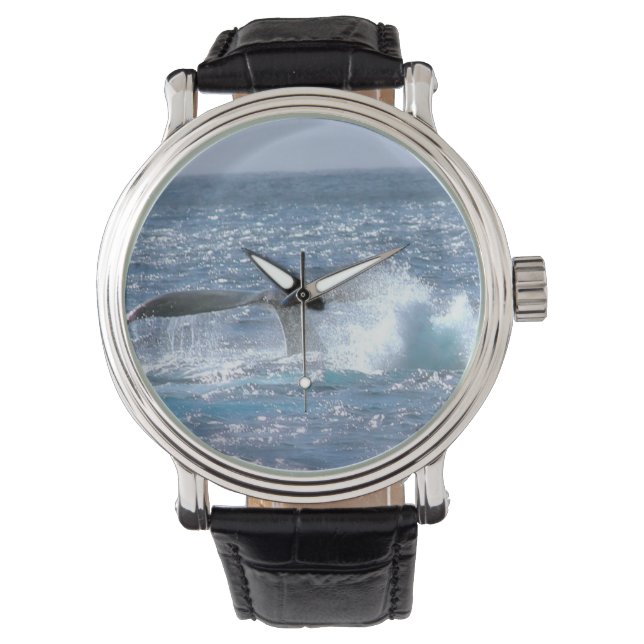 Reloj De Pulsera Vigilancia de ballenas (Anverso)