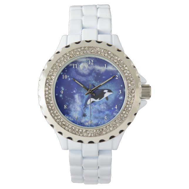 Reloj De Pulsera Vigilancia de ballenas asesina (Anverso)