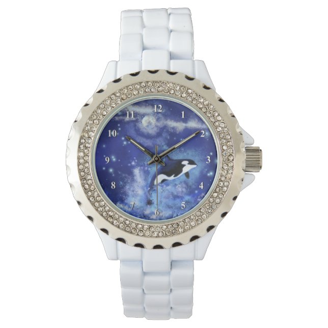Reloj De Pulsera Vigilancia de ballenas asesina (Anverso)