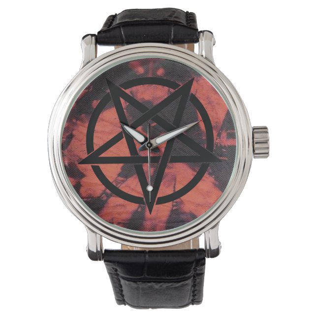 Reloj De Pulsera Vigilancia de Baphomet de Dark Energies (Anverso)
