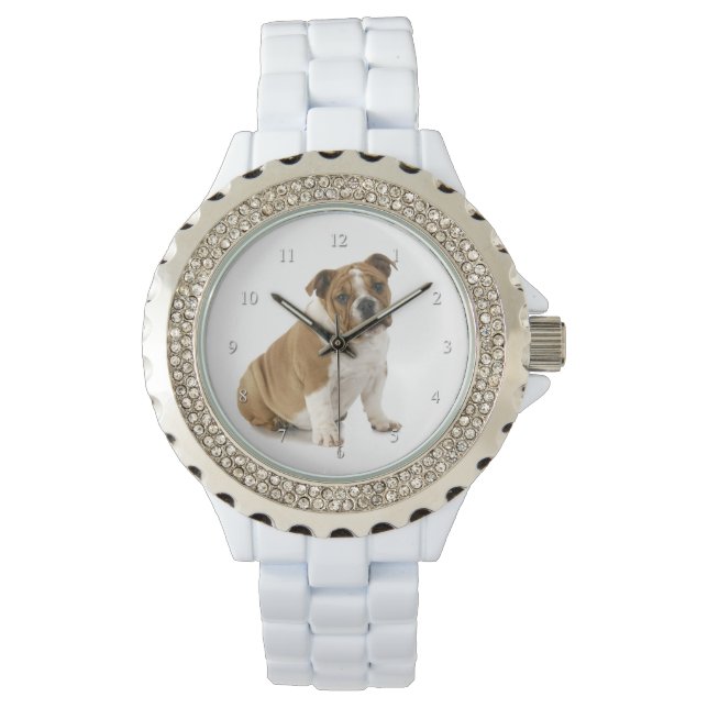 Reloj De Pulsera Vigilancia de bulldoges (Anverso)