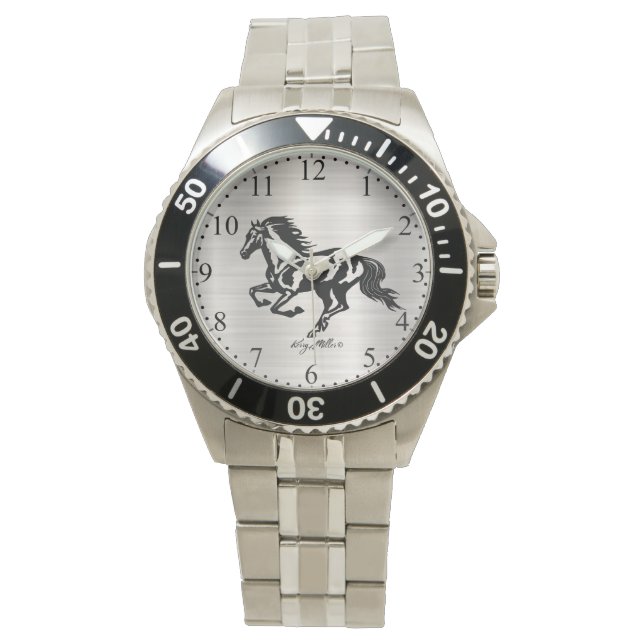Reloj De Pulsera Vigilancia de caballos (Anverso)