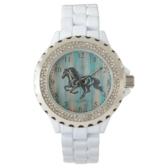 Reloj De Pulsera Vigilancia de caballos (Anverso)