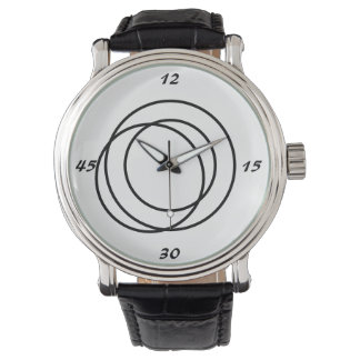 Reloj De Pulsera Vigilancia de círculos negros