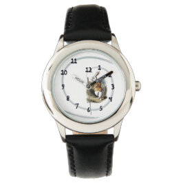 Reloj De Pulsera Vigilancia de Conejo Blanco