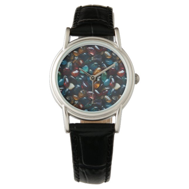 Reloj De Pulsera Vigilancia de cristales y piedras preciosas (Anverso)