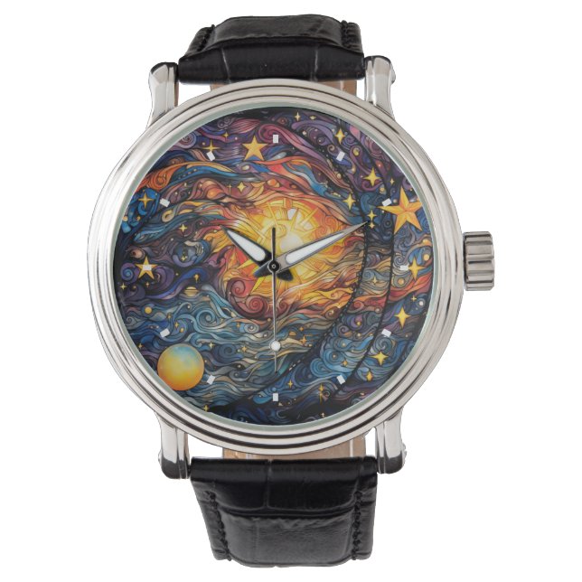 Reloj De Pulsera Vigilancia de cuerpos celestes (Anverso)