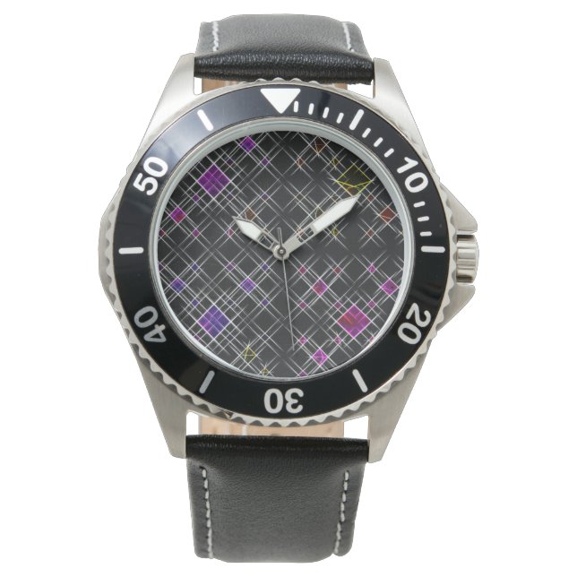 Reloj De Pulsera Vigilancia de diamantes y cruces (Anverso)