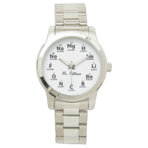 Reloj De Pulsera Vigilancia de elementos científicos de tablas per