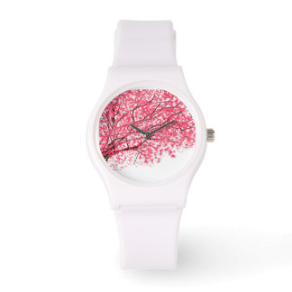 Reloj De Pulsera Vigilancia de flores de cerezo y ramas