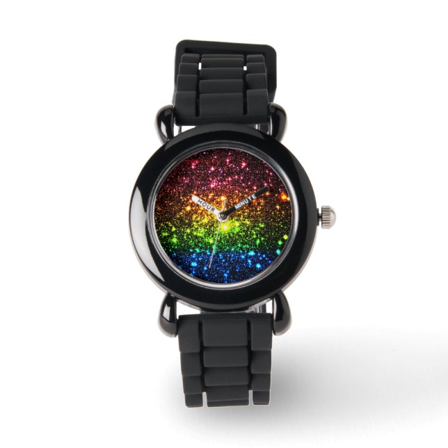 Reloj De Pulsera Vigilancia de galaxia arco iris (Anverso)