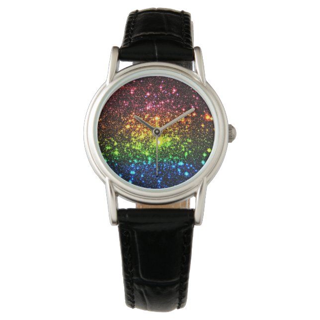 Reloj De Pulsera Vigilancia de galaxia arco iris (Anverso)