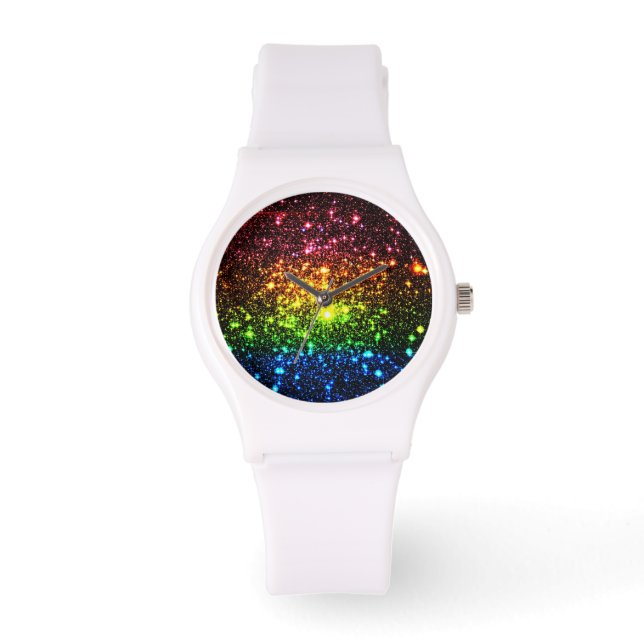 Reloj De Pulsera Vigilancia de galaxia arco iris (Anverso)