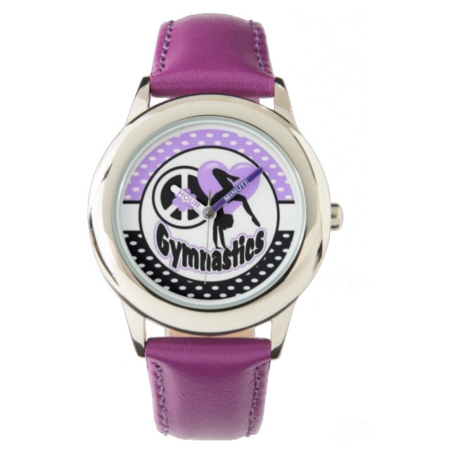 Reloj De Pulsera Vigilancia de gimnasia de chicas (Anverso)