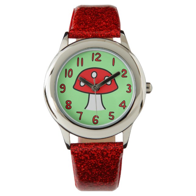 Reloj De Pulsera Vigilancia de hongos rojos (niño) (Anverso)