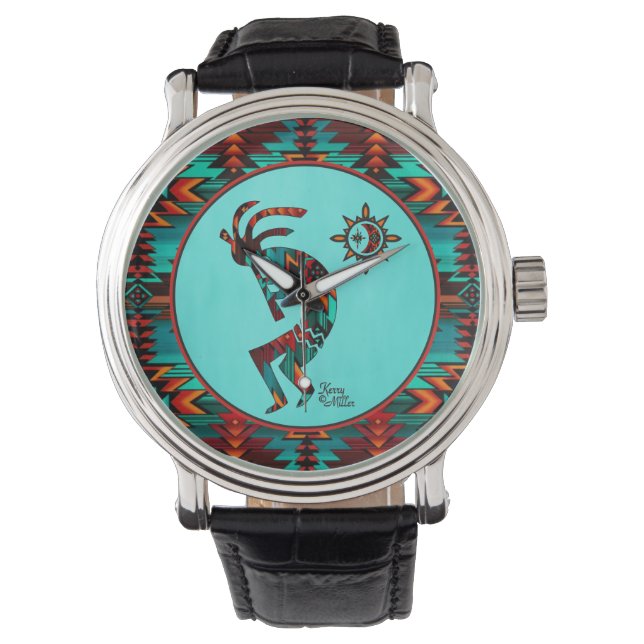Reloj De Pulsera Vigilancia de Kokopelli del Suroeste (Anverso)
