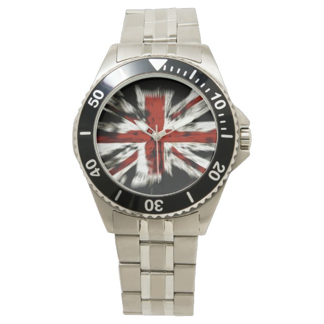 Reloj De Pulsera Vigilancia de la bandera británica (Anverso)
