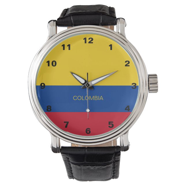 Reloj De Pulsera Vigilancia de la bandera de Colombia (Anverso)