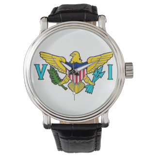 Reloj De Pulsera Vigilancia de la bandera de la isla virgen