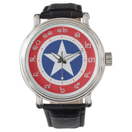 Reloj De Pulsera Vigilancia de la Bandera de Tailandia ( Número en 