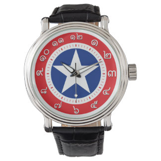 Reloj De Pulsera Vigilancia de la Bandera de Tailandia ( Número en 