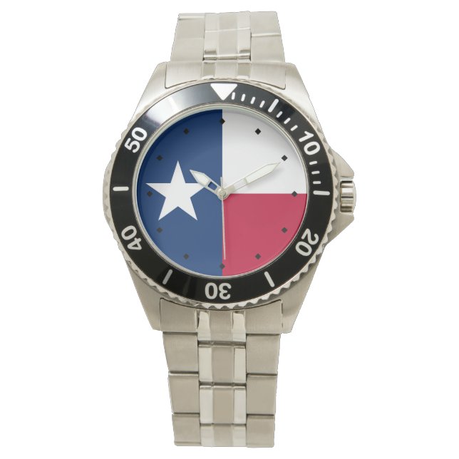 Reloj De Pulsera Vigilancia de la bandera de Texas (Anverso)