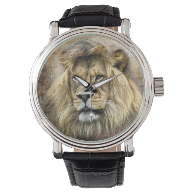 Reloj De Pulsera Vigilancia de la cabeza de los leones (Anverso)