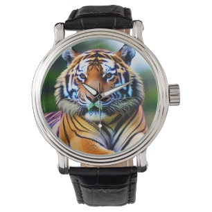 Reloj De Pulsera Vigilancia de la cara del tigre