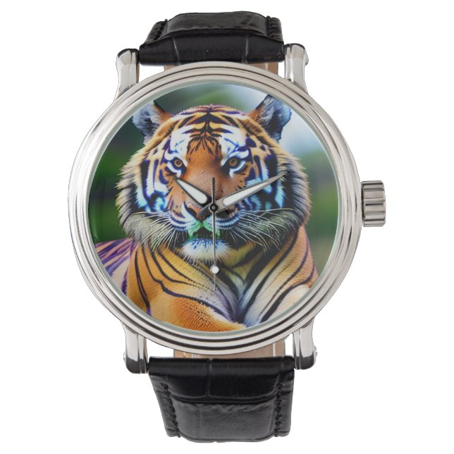 Reloj De Pulsera Vigilancia de la cara del tigre (Anverso)