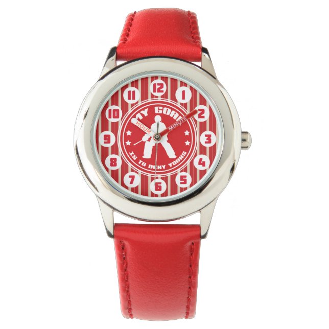 Reloj De Pulsera Vigilancia de la cita de Goalie en hockey sobre hi (Anverso)