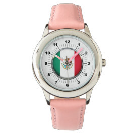 Reloj De Pulsera Vigilancia de la correa de cuero rosa de la bander
