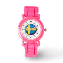 Reloj De Pulsera Vigilancia de la correa del Purpurina rosado de la