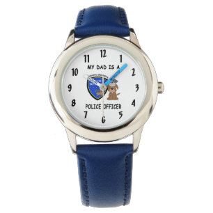 Reloj De Pulsera Vigilancia de la escritura de mi papá de policía