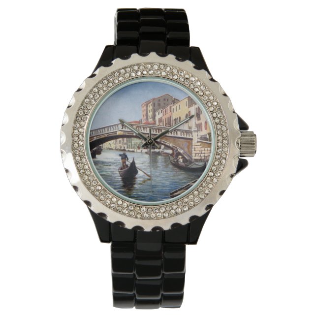 Reloj De Pulsera Vigilancia de la escritura - Venecia (Anverso)