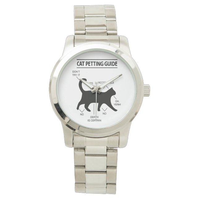 Reloj De Pulsera Vigilancia de la guía de petabilidad de gato (impr (Anverso)