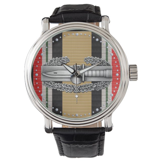 Reloj De Pulsera Vigilancia de la insignia de combate de Iraq (Anverso)