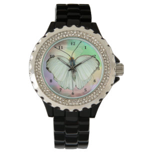 Reloj De Pulsera Vigilancia de la mariposa blanca