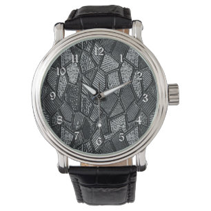 Reloj De Pulsera Vigilancia de la muñeca de cristal gris oscuro