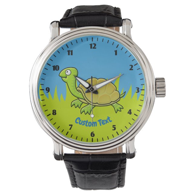 Reloj De Pulsera Vigilancia de la muñeca de tortuga personalizado (Anverso)