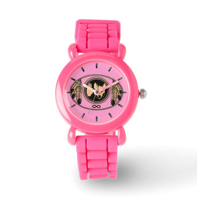 Reloj De Pulsera Vigilancia de la muñeca del lobo de las primeras n (Anverso)