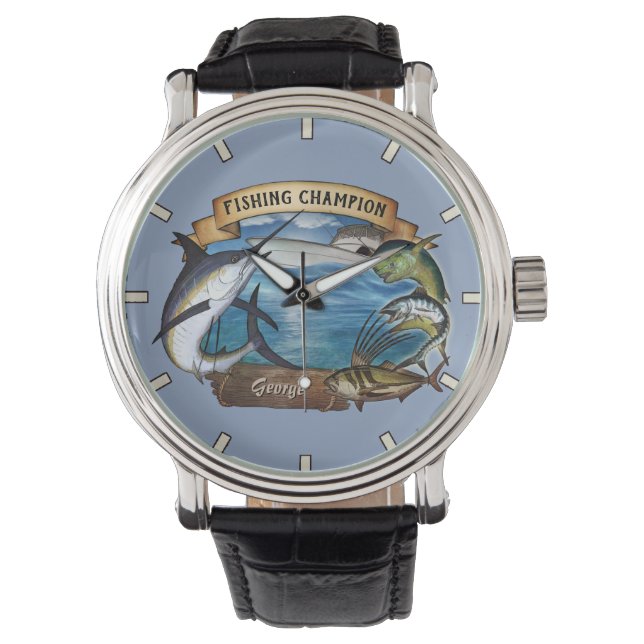 Reloj De Pulsera Vigilancia de la pesca de campeón sin nombre (Anverso)