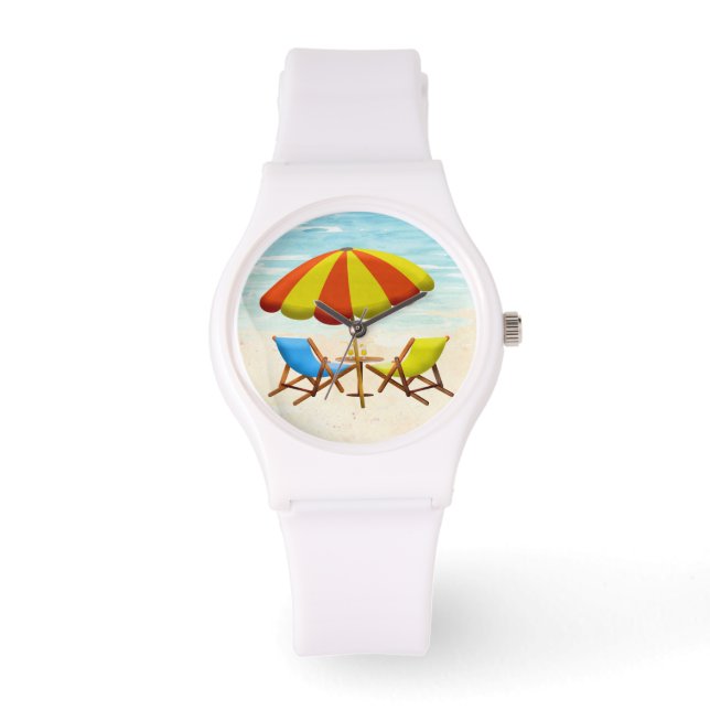 Reloj De Pulsera Vigilancia de la playa de verano (Anverso)