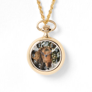 Reloj De Pulsera Vigilancia de la vida silvestre de las Ramas Moose