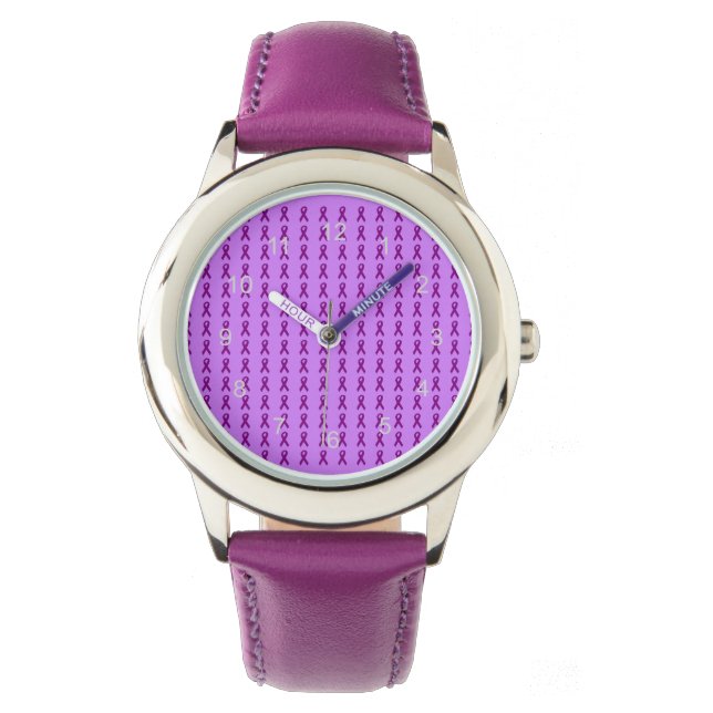 Reloj De Pulsera Vigilancia de las cintas moradas (Anverso)