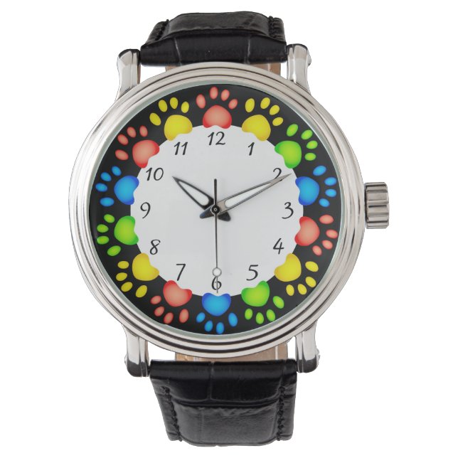 Reloj De Pulsera Vigilancia de las garras de perro (Anverso)