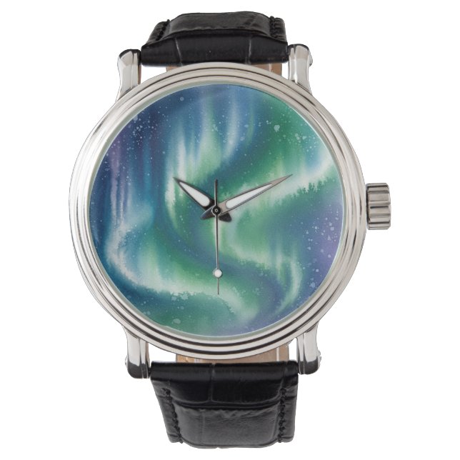 Reloj De Pulsera Vigilancia de las luces boreales (Anverso)