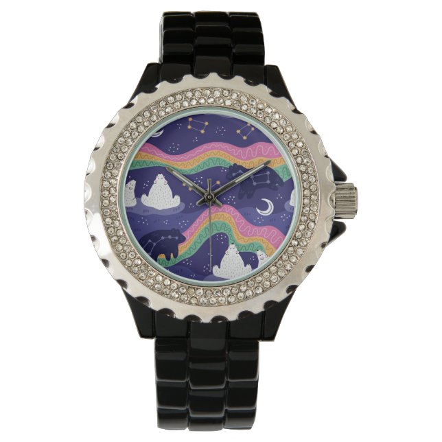 Reloj De Pulsera Vigilancia de las luces del norte (Anverso)